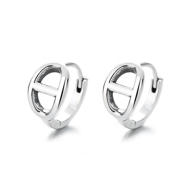 

925 Silver 925 Earrings Vincerely E060 One-Touch Ring