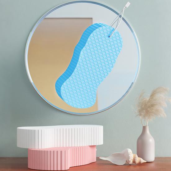 1/2/4Pcs Body Scrubber with Lanyard Design 3D Ultra Soft Exfoliating Bath Sponge Adult Bath Scrubbing Tool