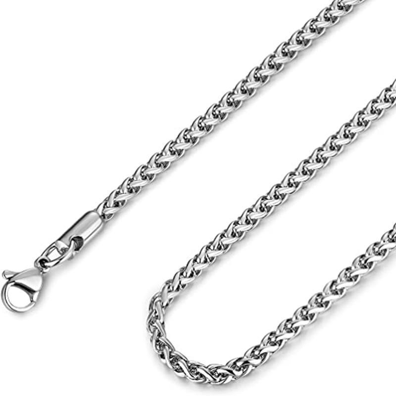 Necklace Stainless Steel Keel Chain Hip Hop Personalized Flower Basket Chain Necklace Diy