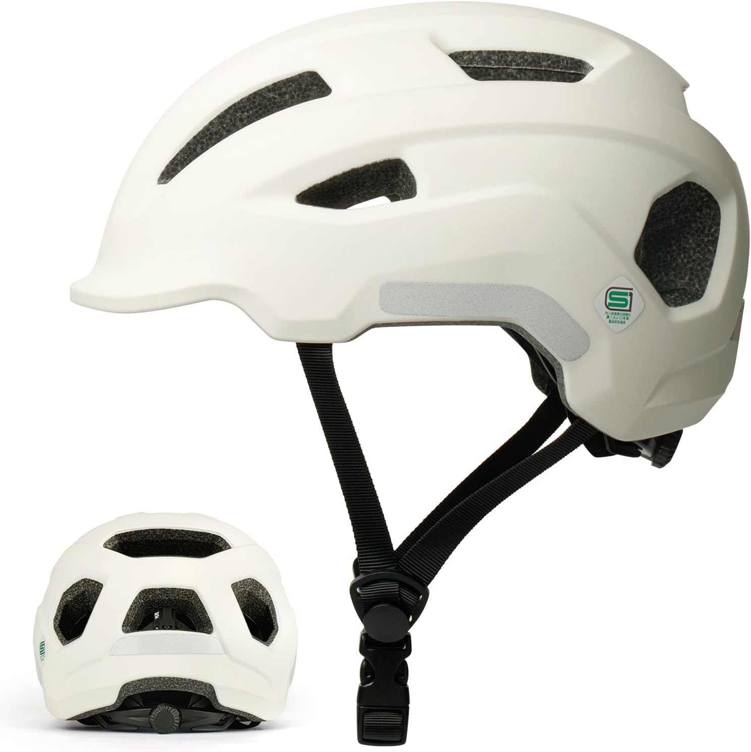 

Сертифицированный SG Велосипед Знак SG Ударопрочный Регулируемый Размер 12 Очень Подходит для и Женщин Шлем, Сертифицированный, Устойчивый, Легкий, 54-60см, Вентиляционные отверстия, слоновая кость