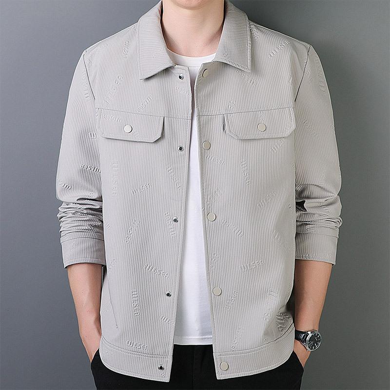 Autumn Lapel Jacket Men's Middle-aged Business Casual Middle-aged Youth Trend Fashion Coat
