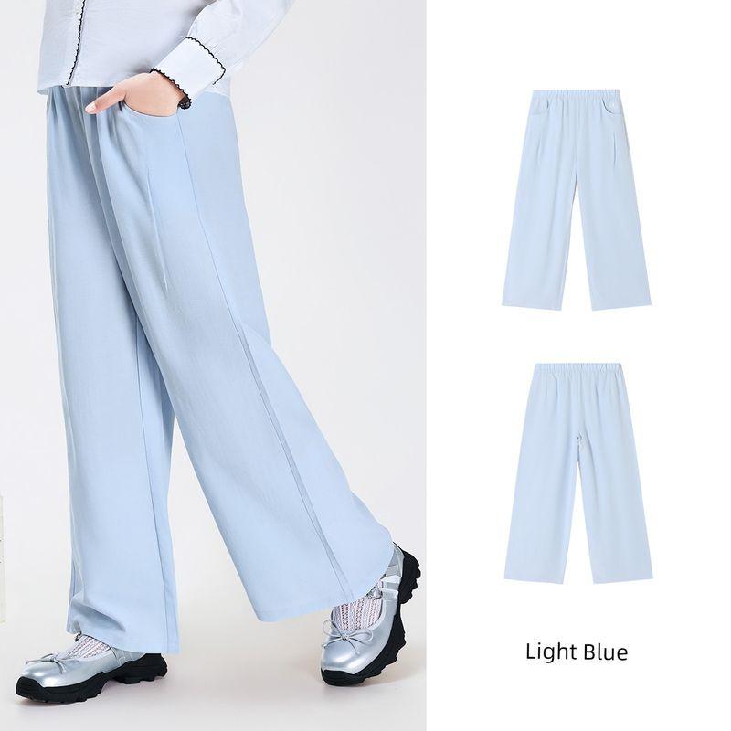 Navigare Italian Small Sailboat Children's Wide-Leg Pants 2026 Spring and Autumn New Girls' Casual Sports Trousers