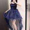 Korean Style Romantic Waist-Cinched Sparkle Dress - Short Skirt Trend