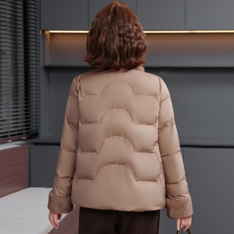 Mom's winter down cotton-padded jacket, medium and old women's clothing, winter warm cotton-padded jacket