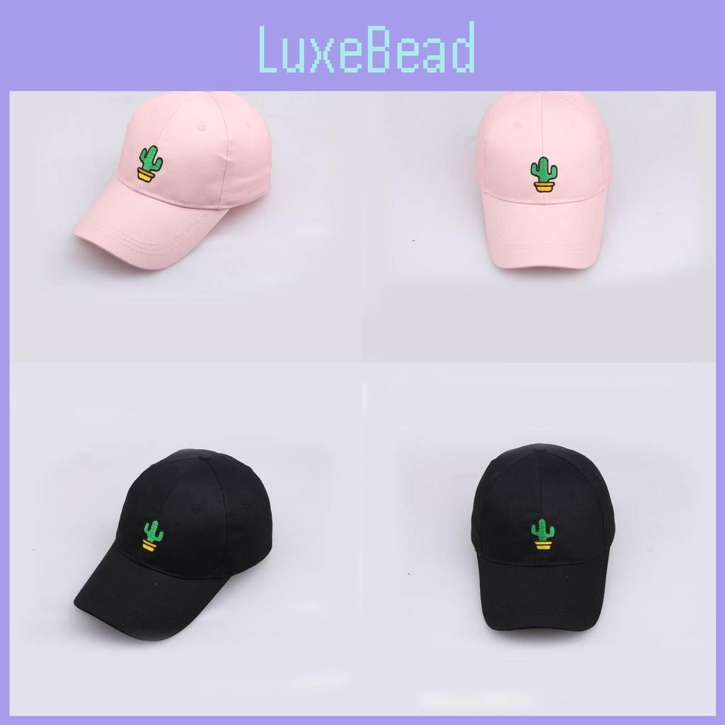 Potted Cactus Plant Embroidered Baseball Cap Men Women Outdoor Casual Travel Hat