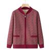 Fleece-Lined Wool Sweater Cardigan for Women 60+, Perfect for Autumn/Winter