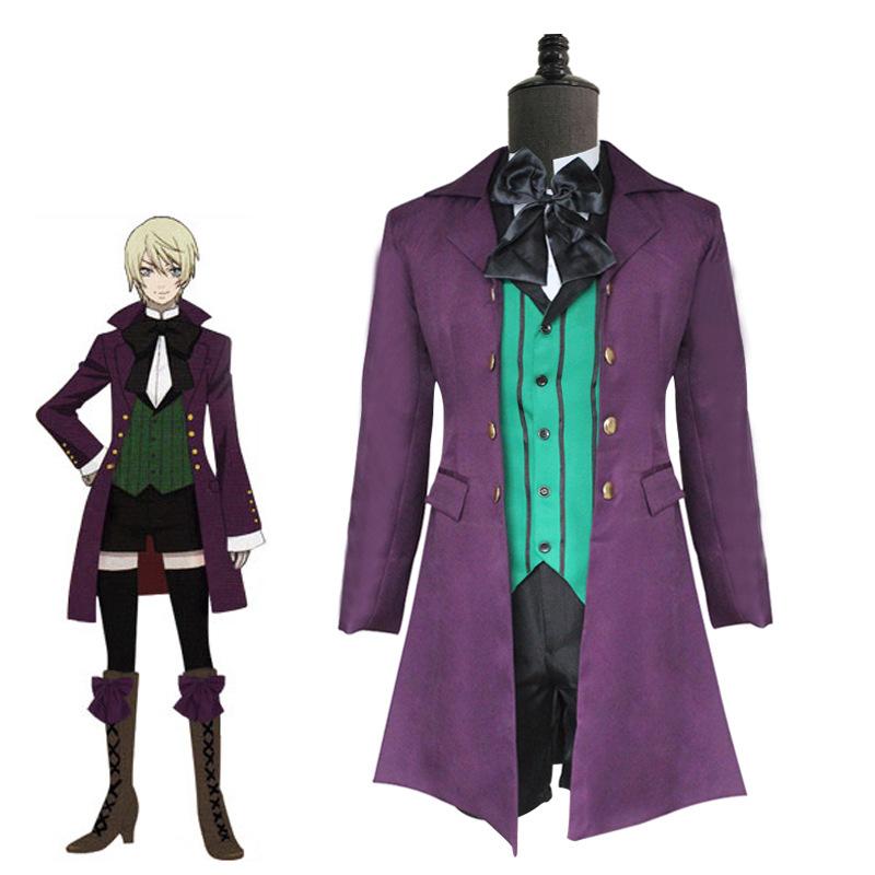 Alois Trancy Cosplay Costume, Black Butler Halloween Anime Party Role Play Outfit