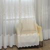 1PC White Embroidered Sheer Curtains Curtains for Living Dining Room Bedroom