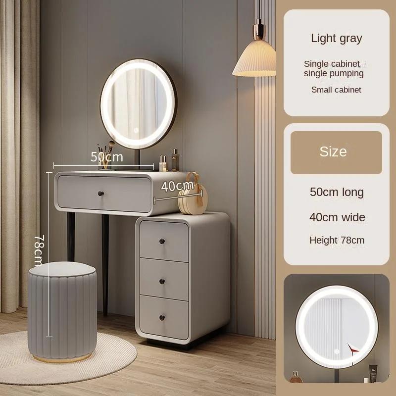 Modern Mirror Dressing Table Minimalist Nordic Make Up Vanity Tables Dressing Small Tocador Home Furniture
