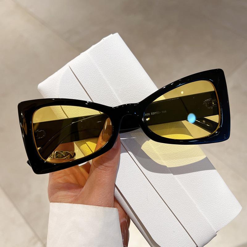 

Неполяризованные большие солнцезащитные очки в форме бабочки для женщин, винтажные градиентные солнцезащитные очки для улицы, модные люксовые брендовые дизайнерские солнцезащитные очки жёлтый