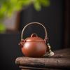 Original Purple Clay Anti-Scald Kung Fu Teapot with Handle - Chinese Style Ceramic Teapot in Gift Box