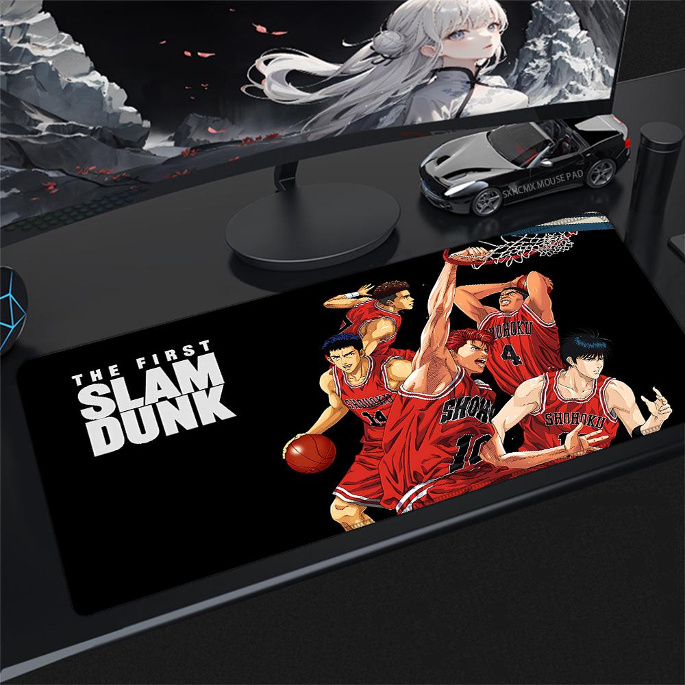 Japan Anime Slam Dunk XXL Gaming Mouse Pad Basketball Keyboard Rug for PC Gamer Extended Large Desk Mat Rubber Base Mousepad