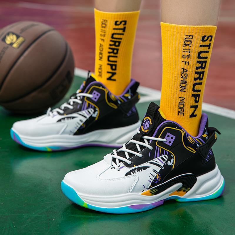 Fashion Man Basketball Sneakers Spring Autumn Comfortable Wear-resistant Training Shoes No Slip Running Sport Shoes Outdoor Plus