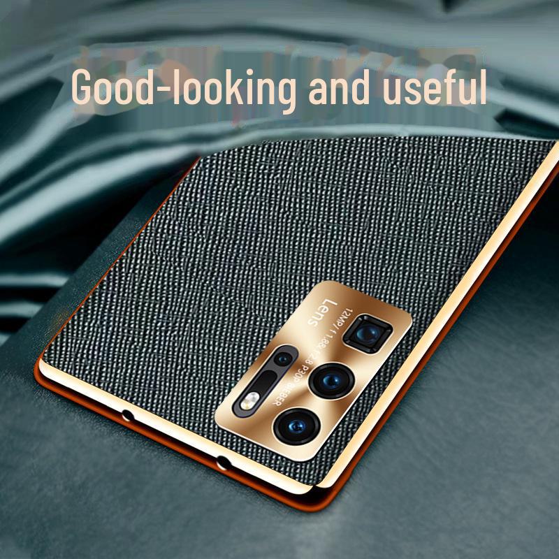 

Huawei P30/P30 Pro Leather Texture Case with Metal Lens Protection Huawei P30