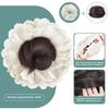 Women's Lace Bud Wig Clip Korean Style Hair Artifact Bun Bag Lace Hairpiece Clip Ponytail Base L4B2