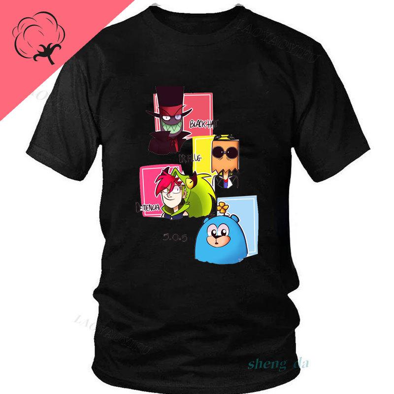 Mexico Cartoon Villainous Black Hat Casual Funny Graphic T Shirts Hot Sale Cotton Short Sleeve Streetwear Harajuku Top