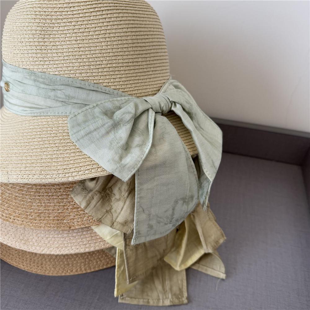 Straw Hat Versatile Big Eaves Sun Hat Summer Travel Bucket Hat Face Small Shade Sun Hat