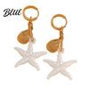 Versatile Skin Tone Earrings 1 Pair Women Earrings Starfish Shell