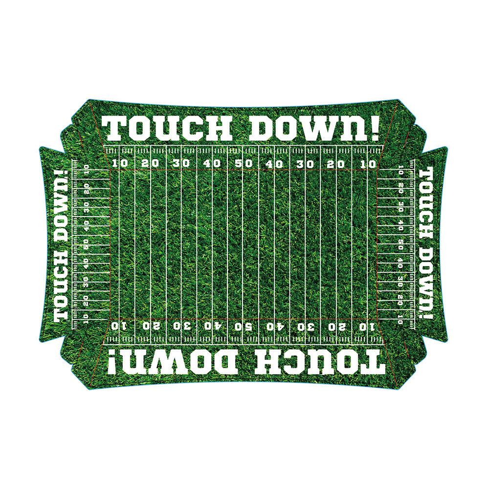 12-Piece Paper Party Trays - World Cup Football Boat Boxes, Fried Chicken & Burger Serving Trays, Disposable Food Containers, Game Day Party Supplies