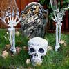 Halloween Light Up Skeleton Set,1 Skull And 2 Arms,Realistic Halloween Decorations,  for Halloween Party Cosplay,Halloween Gift