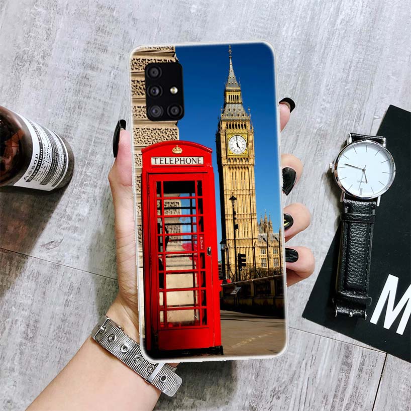 London United Kingdom England Flag Phone Case For Samsung Galaxy A12 A22 A32 A42 A52 A72 A51 A71 5G A41 A31 A21 A02S M12 M21 M31