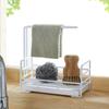 Kitchen Organizing Shelves Sponge Draining Storage Rack Countertop Cleaning Cloth Organization Storage Shelf Kitchen Accessories