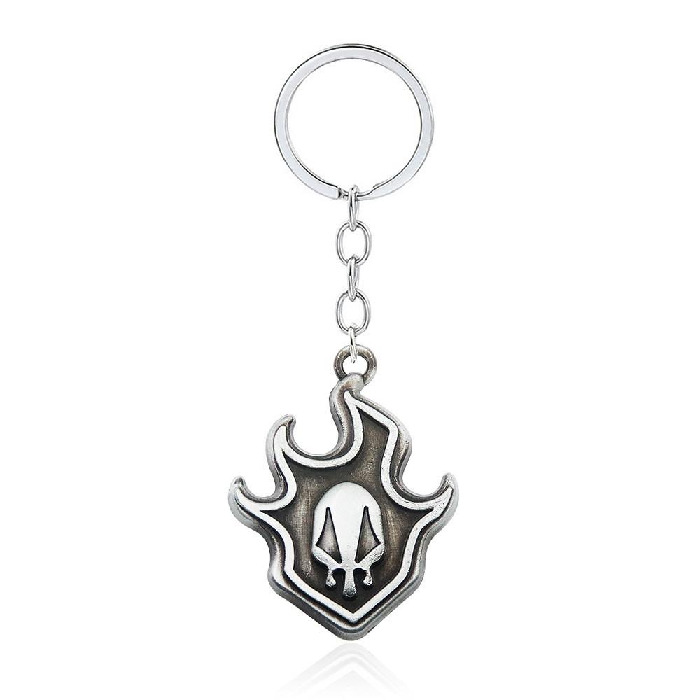 Bleach Kurosaki Ichigo Bull Head Skull Mask Flame Metal Pendant Necklace For Fans