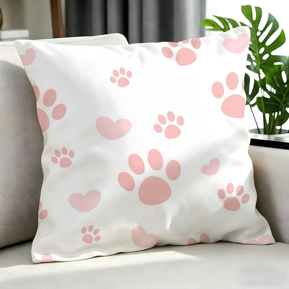 Cartoon PPastel Paw Cushion Cover Cushion Cover Set Pcs x x x Pillowcase Decorative Sofa Home Decor