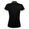 SOLS Womens/Ladies Pasadena Tipped Short Sleeve Pique Polo Shirt