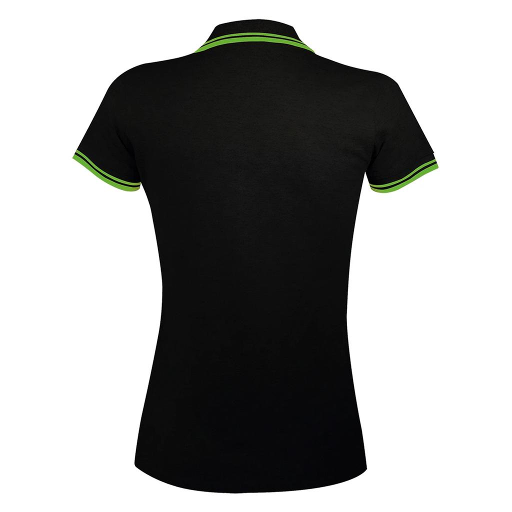 SOLS Womens/Ladies Pasadena Tipped Short Sleeve Pique Polo Shirt