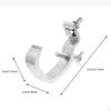 6 Pieces Stage Light Clamp, Aluminum Alloy Quick Release Heavy Duty Hook Clamp for