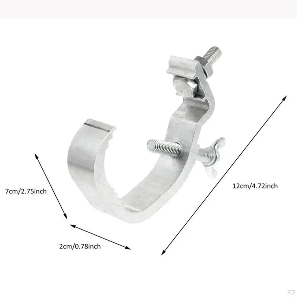 6 Pieces Stage Light Clamp, Aluminum Alloy Quick Release Heavy Duty Hook Clamp for