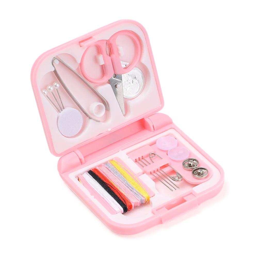 Mini Travel Sewing Kits Portable Multi-function Needle Sewing Box Storage Case Handwork Sewing Accessories Sewing Tools