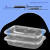 Weibo Rectangular Disposable Lunch Box with Lid