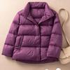 Fashion Short White Down Bread Keep Warm Women Down Jackets Korean Thicken Lightweight Down Parkas