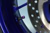 POSH 001800-05 Motorcycle Supplies, Full Billet Air Valve Cap, Short Design, Pack of 2, Blueberry
