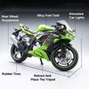 1:12 Kawasaki H2R Ninja ZX-6R Model Motocykla Samochodzik Metalowy Korpus Koło Kierownica Amortyzacja Motocykl Pojazdy Prezenty dla Dzieci