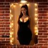 Black White Woman Silhouette Metal Wall Art 20x30cm Vintage Tin Sign Decor for Living Room Cafe Gift