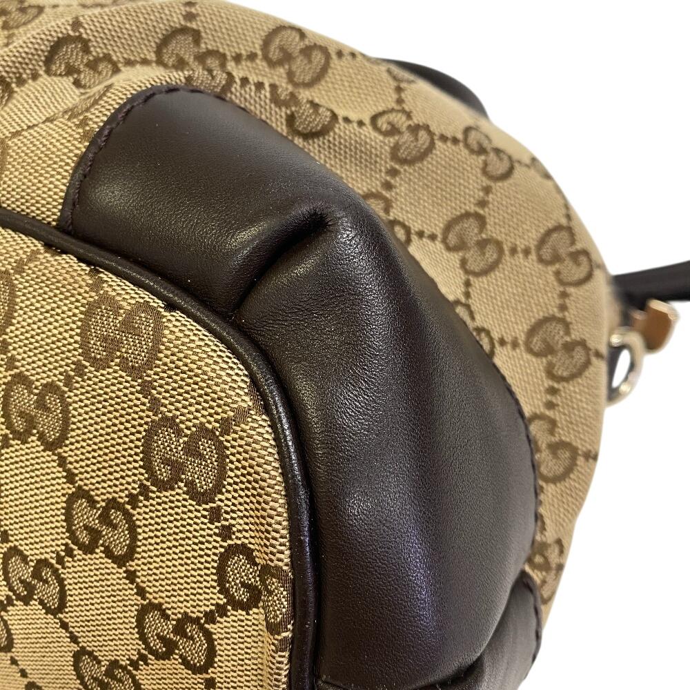 Gucci 247902 2WAY GG Canvas GG Canvas Handbag Brown GG Canvas Women Used