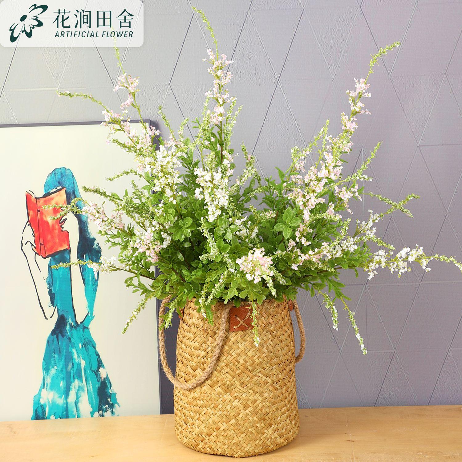 

1pc Rural Style Artificial Green Plants Home Decor Photography Props Silk Arrangement Accessories