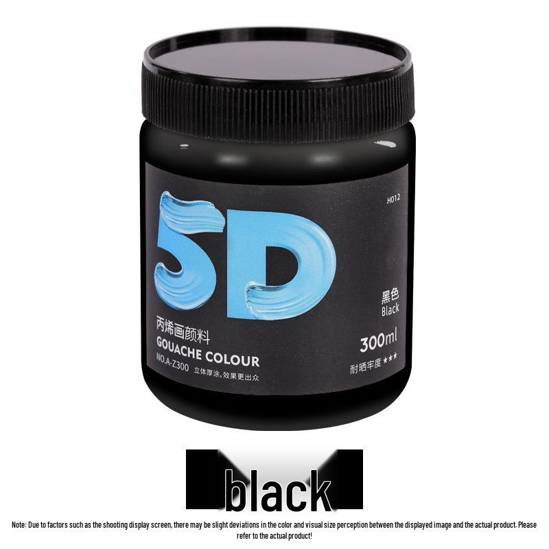 Lata de Pintura Acrílica de 300 ml: Impermeable, Ideal para Estudiantes de Arte, Proyectos de Bricolaje y Arte Pintado a Mano por Niños