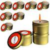 10pcs Unscented Flameless Windproof Survival Candles, Long-Lasting Emergency Candles For Home Power Outages Camping Outdoor
