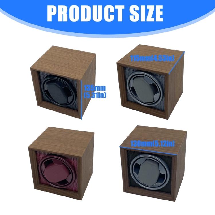 Automatic Watch Winder with Three Speed Rotation Quiet Motor Performances and Soft Cushion Interior for Watch Storage