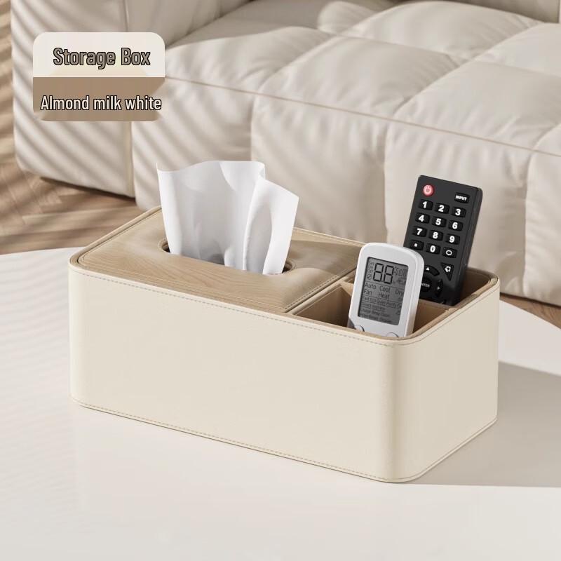 Desktop Tissue Box with Remote Holder