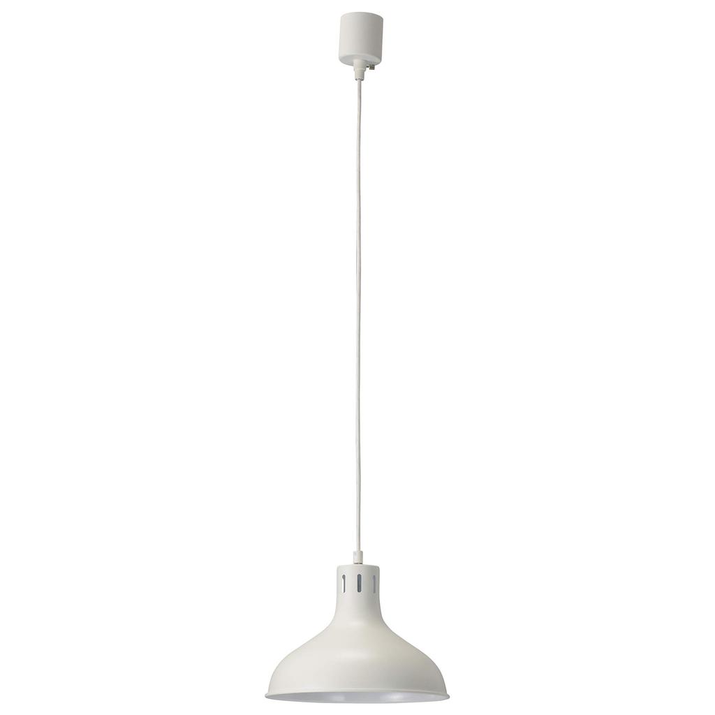 Pendant Light, E26, White, Bulb Sold Separately, LT-YN126AW-W, 06-1465