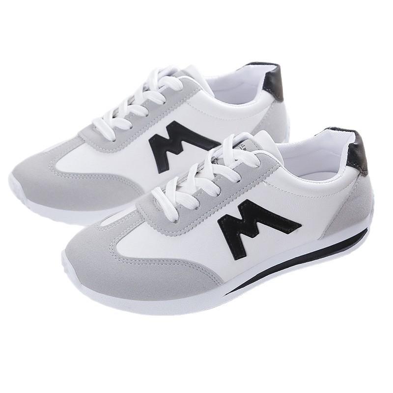 European and American solid color Forrest Gump little white shoes women's 2025 spring and summer new versatile color matching fashion white sports an
