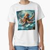 The Kraken Classic TShirt Made In UsaAus TShirt S2xl