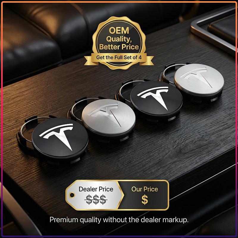 4Pcs 56MM Car Emblem Wheel Center Hub Cap Covers Auto Rim Cover For Tesla Model S Model X Model Y Model 3 Roadster SpaceX Accessory