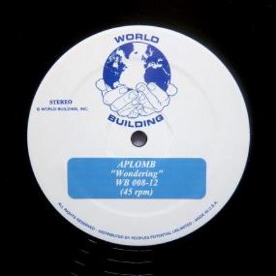 12inch Record APLOMB - Wondering  WB00812 World Building 2019 US Dance & Electronica