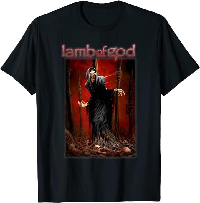Horror Wrath Lamb Of God Gifts for Fans TShirt Black Cotton Y2K Style SA496 Unisex T-Shirt S
